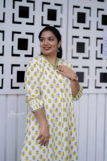 Marigold Mist Kurti - HOA007