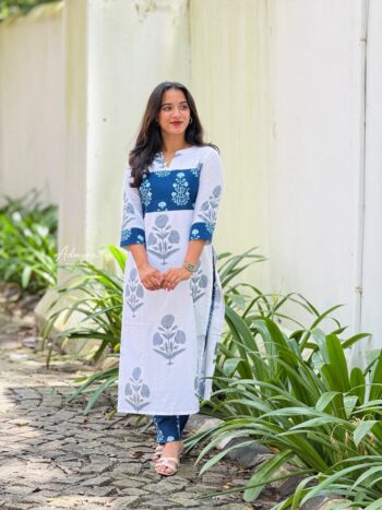 Indigo Floral Cordset - HOA024